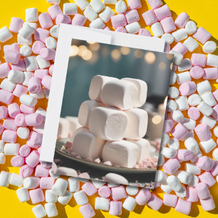 Plattor av marshmallow vykort