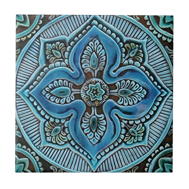 plattor av senapstyp, mönster kakelplatta (Framsidan)