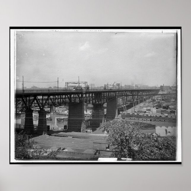 Plattor, Cleveland c1900 Poster (Framsidan)