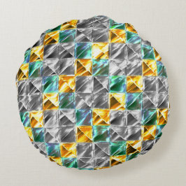 Plattor eller nedfläckad för halvmint, guldgruva o rund kudde