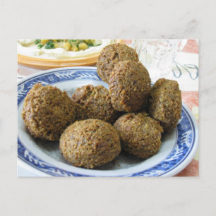 Plattor för Falafel-vykort Vykort