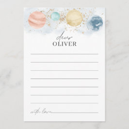 Plattor för utrymmeskort, födelsedag kort