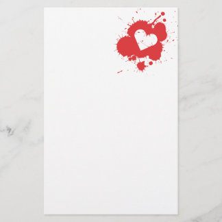 Plattor Heart Stationery 2 Brevpapper