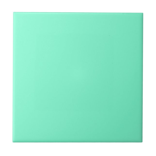 Plattor i Plain Aqua Blue Solid Färg Kakelplatta (Framsidan)
