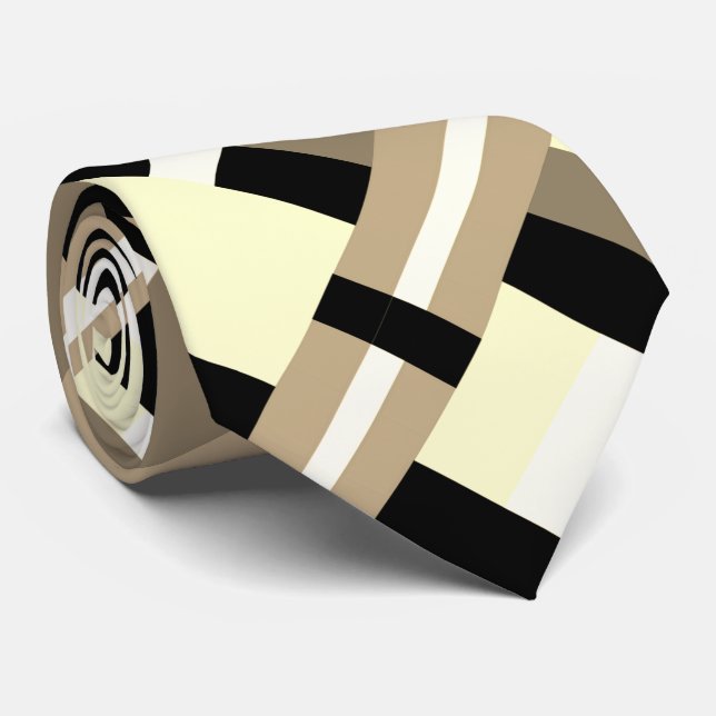 Plattor i svart, vitt, Cream, Tan & Taupe Slips (Rullad)