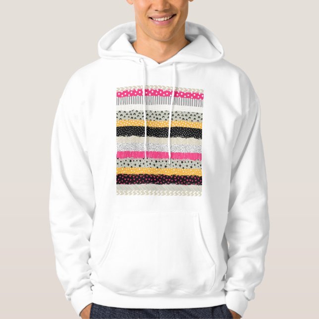 Plattor: Mångsidig, sömlös design. Hoodie (Framsida)