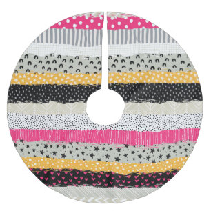 Plattor: Mångsidig, sömlös design. Julgransmatta Borstad Polyester