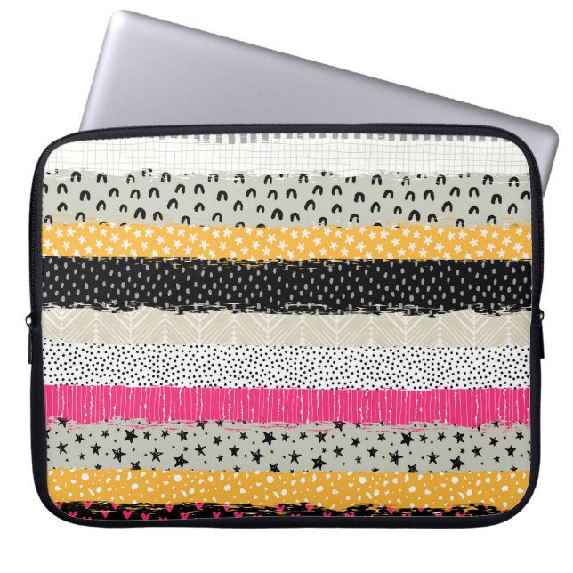 Plattor: Mångsidig, sömlös design. Laptop Fodral (Framsidan)