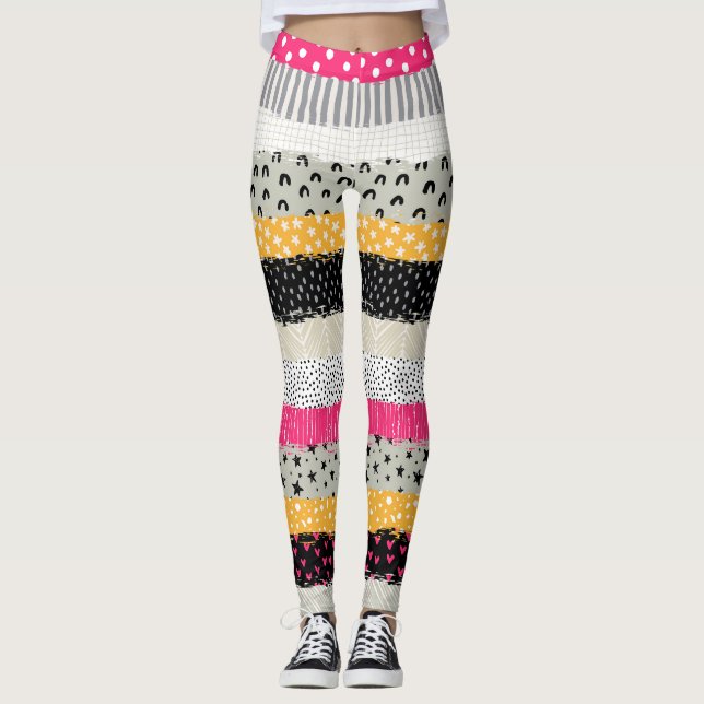 Plattor: Mångsidig, sömlös design. Leggings (Framsida)
