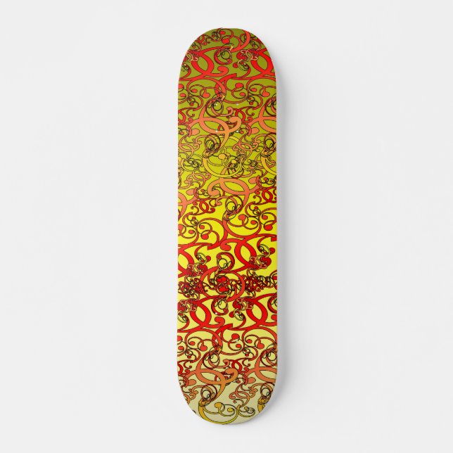 Plattor ombord skateboard bräda 20,5 cm (Framsida)