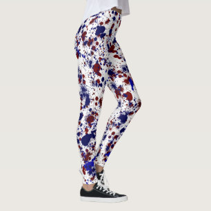 Plattor - röd och blå leggings