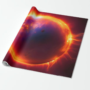 Plattor - rymd - stjärnor - Milky Way galaxy Wrapp Presentpapper