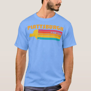 Plattsburgh New York Vintage Distress Souvenir T Shirt