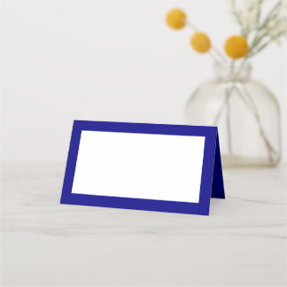Plattskort för blå Tält Stil Placeringskort