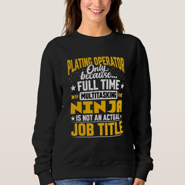 Plattsoperatörsjobbtitel Plattor Maskin Opera T Shirt (Framsida)
