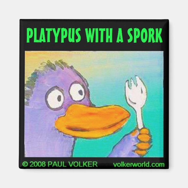PLATYPUS $3,00 MAGNET (Framsidan)
