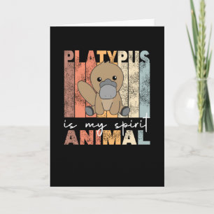 Platypus är mitt andningsdjur - söt platypus kort