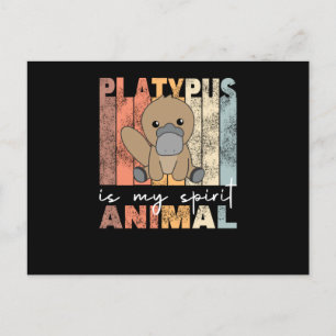 Platypus är mitt andningsdjur - söt platypus vykort