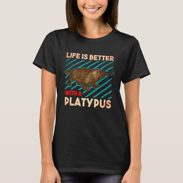 Platypus Australia Australian Animal  2 T Shirt (Framsida)