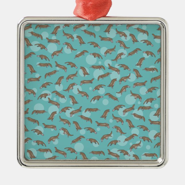 Platypus Australian Animal Julgransprydnad Metall (Framsidan)