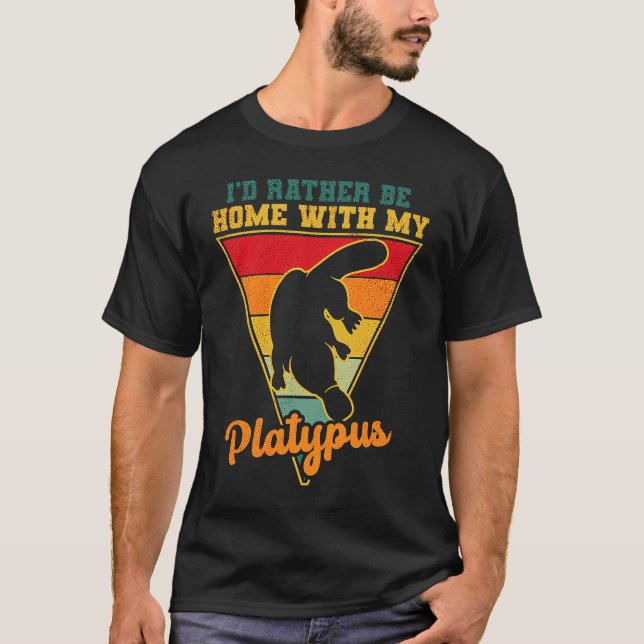 Platypus Australian Australian Animal T Shirt (Framsida)
