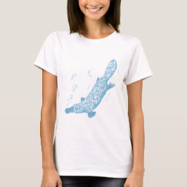 Platypus blue hue, stilized T Tee