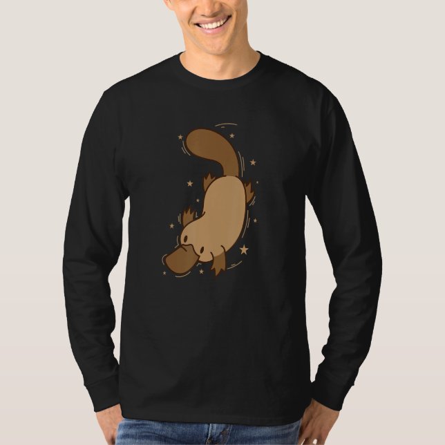 Platypus diving Australia T Shirt (Framsida)