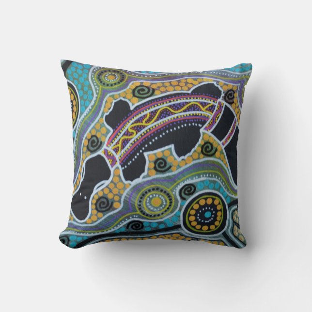 Platypus Dreaming Pillow Cushion Kudde (Framsida)