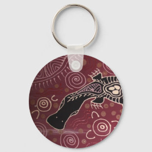 Platypus Dreaming Red av Mundara Koorang Nyckelring