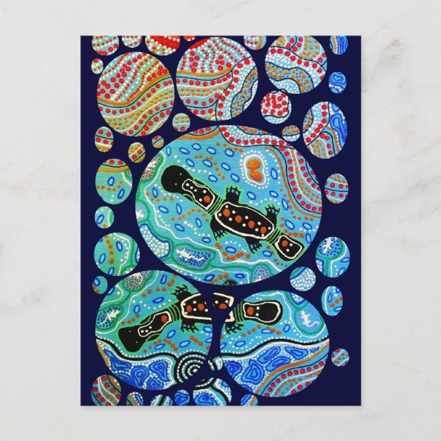 Platypus Dreaming-vykort Vykort (Framsida)
