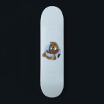 Platypus ge tummar uppåt tecknad mini skateboard bräda 18,5 cm<br><div class="desc">Skateboard med illustration av platyphuvudet i blå cirkel,  söt för barn av australisk vild av djur av Maxi Harmony</div>