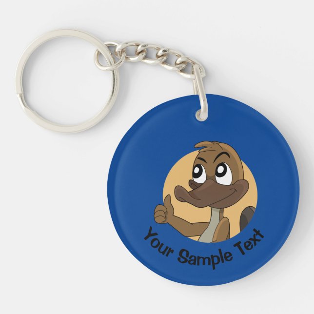 Platypus giving thumbs up  keychain (Framsidan)