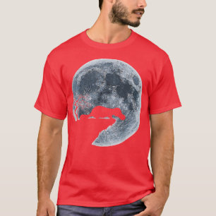 Platypus Halloween Costume Måne Silhouette T Shirt
