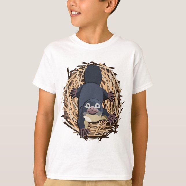 Platypus kapslar in inbrott T-Shirt (Framsida)