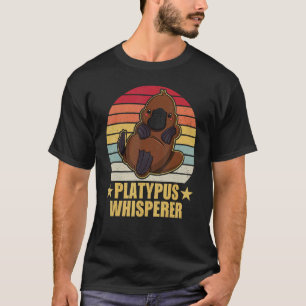 Platypus Mammals Australia Biology Wildlife Studen T Shirt