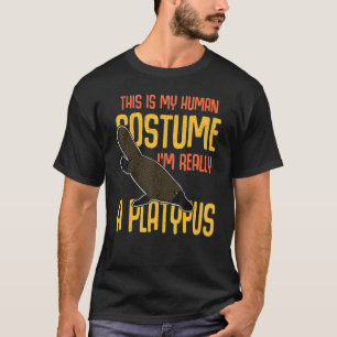 Platypus Mammals Australia Biology Wildlife Studen T Shirt