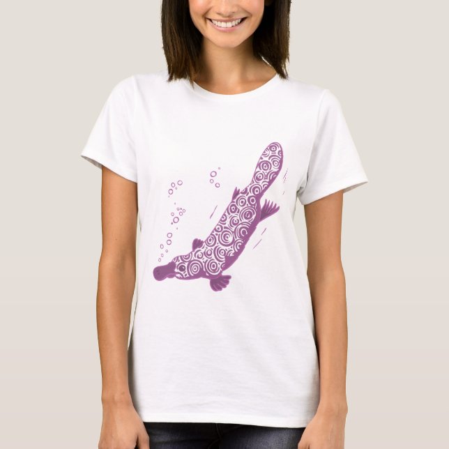 Platypus mauve hued t-shirt (Framsida)
