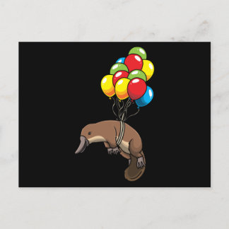 Platypus med Ballons Vykort