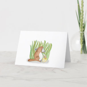 Platypus- och ägg-Påsk-kort Helgkort