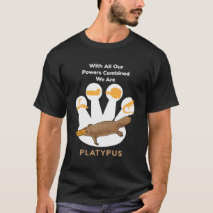 Platypus Power Combined I Cute Platypus Australien T Shirt