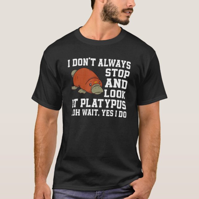 Platypus  Saying Love Platypuses T Shirt (Framsida)