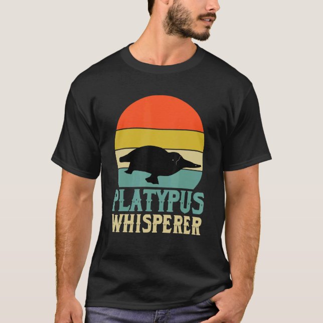 Platypus Whisperer Apparel Platypuses   T Shirt (Framsida)