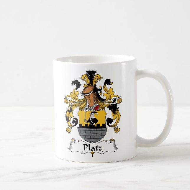 Platz familjvapensköld kaffemugg (Höger)