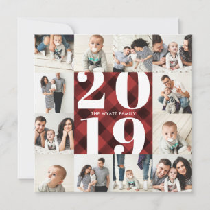 Play 2019 Helgdag 12 Photo Collage Grid Julkort