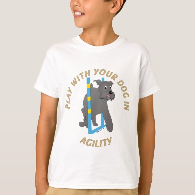 Play Agilia - Schnauzer T-shirt (Framsida)