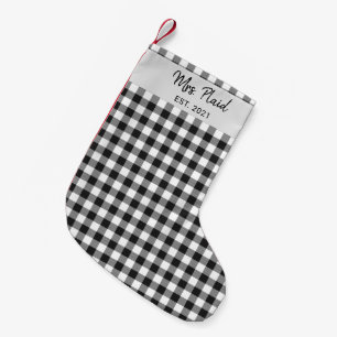 Play Black White Buffalo Check Tartan Mrs. Liten Julstrumpa