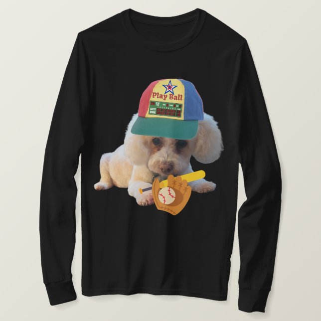 Play Boll Pudel Manar Longsleeve TShirt T Shirt (Design framsida)