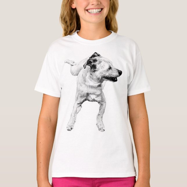 Play Bow Flash, Mid-Turn T Shirt (Framsida)