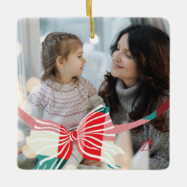 Play Bow Yarly Keepsakys Foton jul Julgransprydnad Keramik