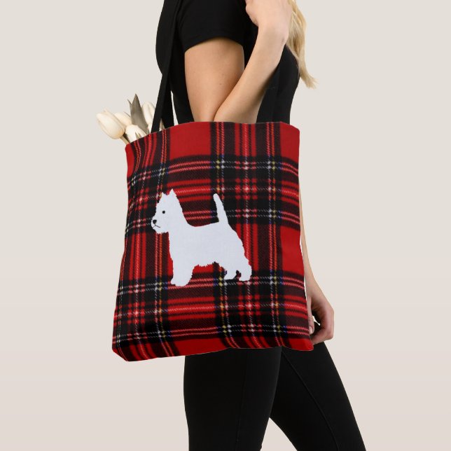 Play Canvas Tote med Westie Tygkasse (Närbild)